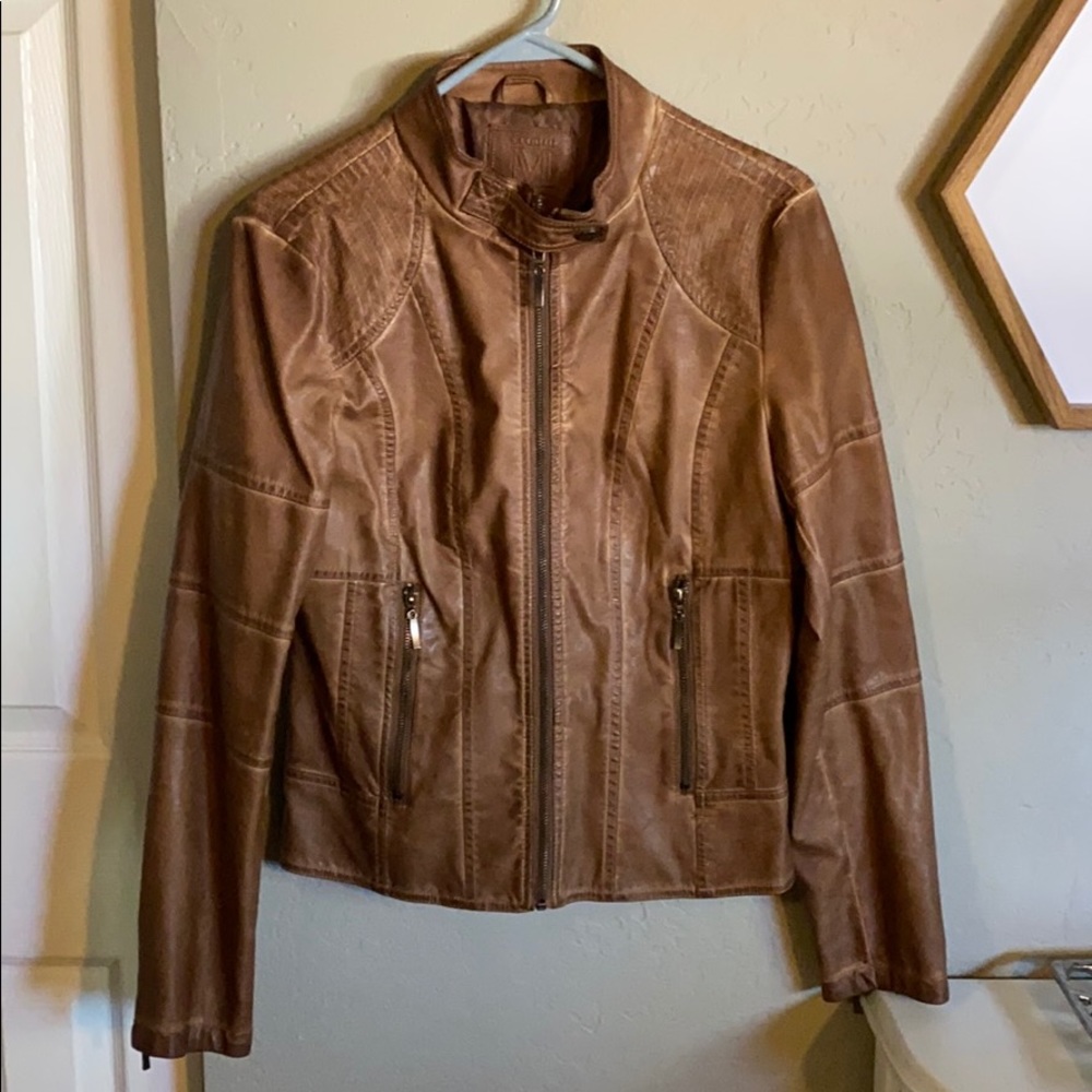 Maxx studio faux leather jacket
